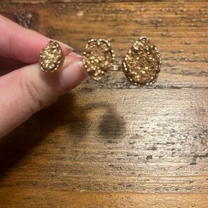 Kendra Scott Gold-Tone Textured Ring Set